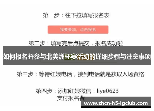 如何报名并参与北美洲杯赛活动的详细步骤与注意事项